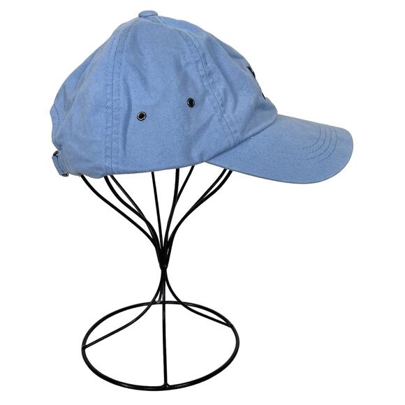 Peter Millar Golf Hat Cotton Light Blue Embroidered Crown Adjustable Strapback - Picture 7 of 11